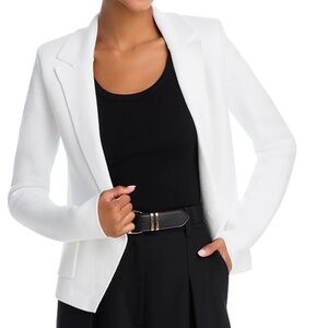 L'AGENCE Sofia Knit Blazer size XS in white